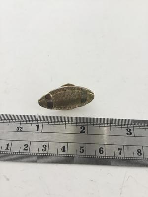 Gold tone football push pin