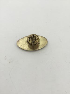 Gold tone football push pin