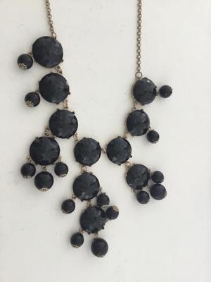 J crew marked black statement necklace