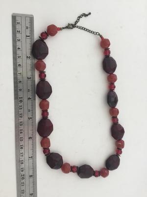 Red beaded unique fashion necklace