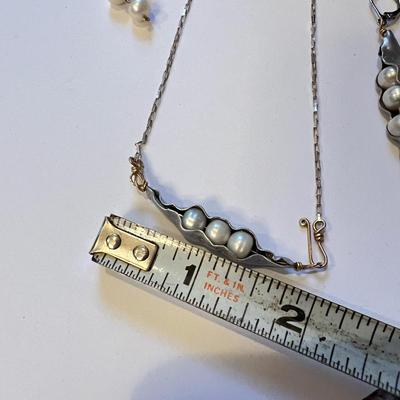 Artisanal Pearl “Pea Pod” Jewelry
