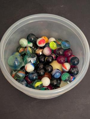 Assortment Of Vintage Marbles