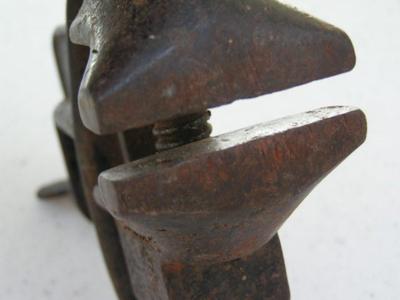 Miniature vise. Clamp to table top or counter top