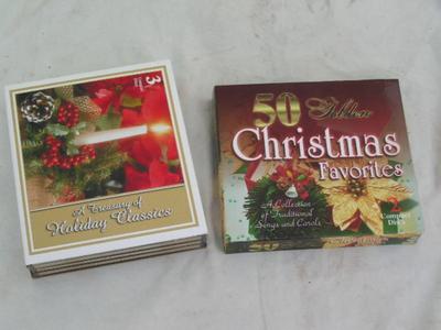 5 Holiday music CDs. 1 3-pack & 1 2-pack