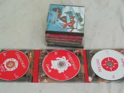 Holiday lot of music CDs, 6 singles & 1 3-pack of Christmas music