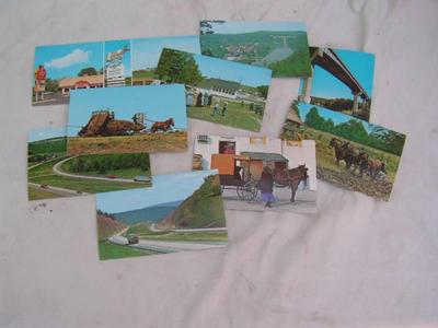 Collection of OLD post cards from Pennsylvania. Unused