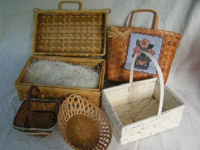 A collection of assorted baskets