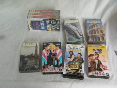 Collection of VHS movies, 10 Ma & Pa Kettle, 7 other assorted
