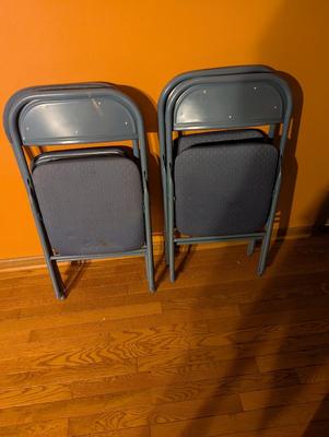 4 - Cushioned Folding Chairs