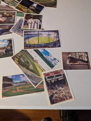 Signed Andy Jurinko Pamphlet Advertising Lithograph Cards Of Baseball Stadiums Bill Williams - William Feldman