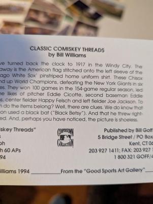 Signed Andy Jurinko Pamphlet Advertising Lithograph Cards Of Baseball Stadiums Bill Williams - William Feldman