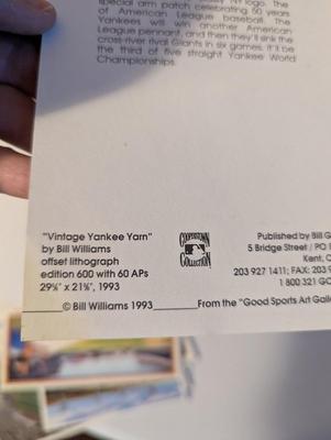 Signed Andy Jurinko Pamphlet Advertising Lithograph Cards Of Baseball Stadiums Bill Williams - William Feldman