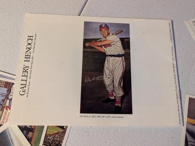Signed Andy Jurinko Pamphlet Advertising Lithograph Cards Of Baseball Stadiums Bill Williams - William Feldman