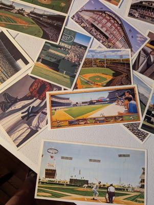Signed Andy Jurinko Pamphlet Advertising Lithograph Cards Of Baseball Stadiums Bill Williams - William Feldman
