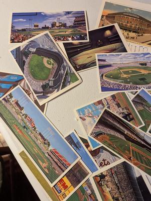 Signed Andy Jurinko Pamphlet Advertising Lithograph Cards Of Baseball Stadiums Bill Williams - William Feldman