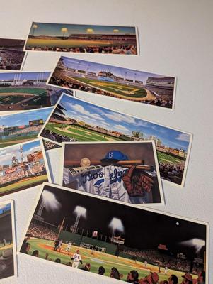 Advertising Lithograph Cards Of Baseball Stadiums Bill Goff - Bill Purdom - William Feldmon Andy Jurinko Lot 2