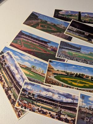 Advertising Lithograph Cards Of Baseball Stadiums Bill Goff - Bill Purdom - William Feldmon Andy Jurinko Lot 2