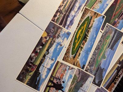 Advertising Lithograph Cards Of Baseball Stadiums Bill Goff - Bill Purdom - William Feldmon Andy Jurinko Lot 2