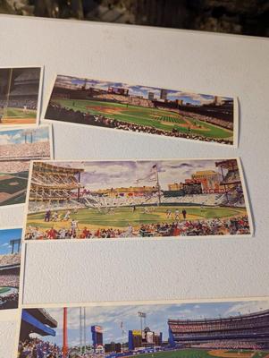 Advertising Lithograph Cards Of Baseball Stadiums Bill Goff - Edward Kasper - Bill Purdom Lot 3