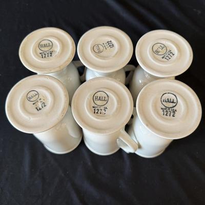 Set of Six Hall Irish Coffee Mugs (K-HS)