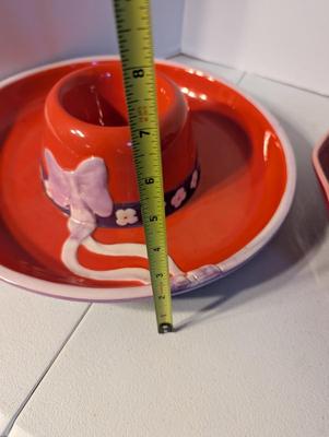 Red Hat Dip & Chip Bowls