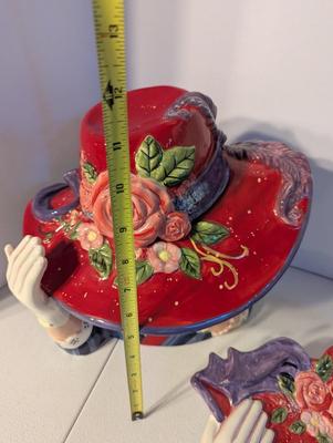 Red Hat Cookie Jar & Platter
