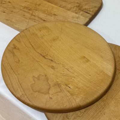 Wood Cutting Boards, Serving Tray, & Utensils (E-HS)