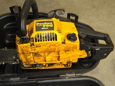 Poulan Pro Chainsaw – Model 466, 20" Bar with Case - PP4620 AVX Pro 46cc chainsaw