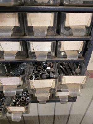 Metal Hardware Drawer Organizer with Contents