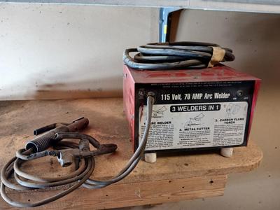 115V, 70 AMP Arc Welder – “3 Welders in 1” Combo Unit