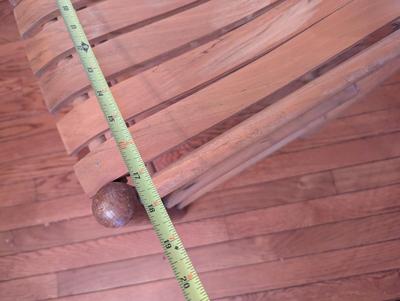 Vintage Wooden Ladderback Chair Slat Seat