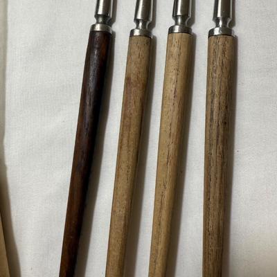 Chantal Cobalt Blue Fondue Set plus Cheese Knives & More (K-HS)