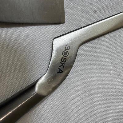 Chantal Cobalt Blue Fondue Set plus Cheese Knives & More (K-HS)