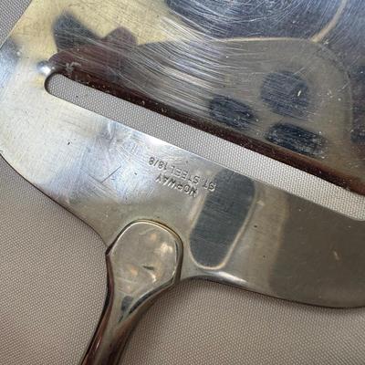 Chantal Cobalt Blue Fondue Set plus Cheese Knives & More (K-HS)