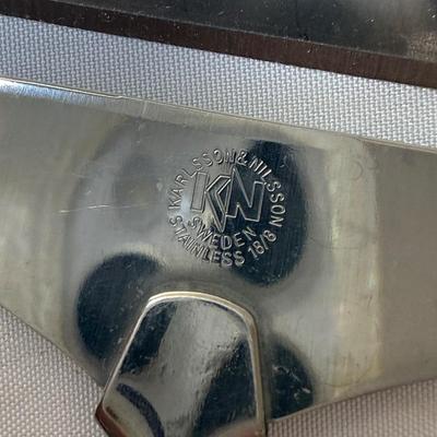 Chantal Cobalt Blue Fondue Set plus Cheese Knives & More (K-HS)