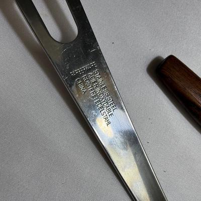 Chantal Cobalt Blue Fondue Set plus Cheese Knives & More (K-HS)