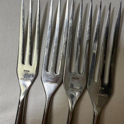 Chantal Cobalt Blue Fondue Set plus Cheese Knives & More (K-HS)