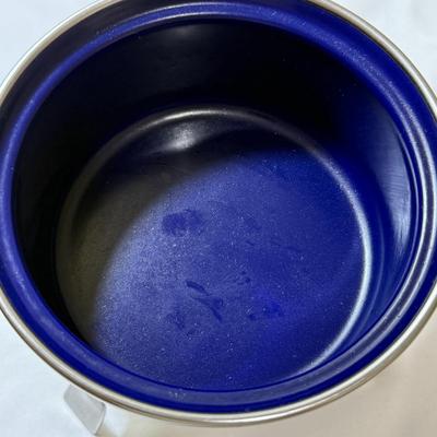 Chantal Cobalt Blue Fondue Set plus Cheese Knives & More (K-HS)