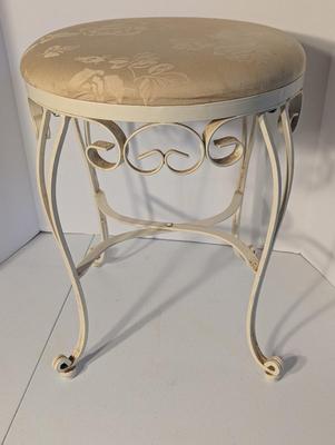 Wrought Iron Round Vanity Stool