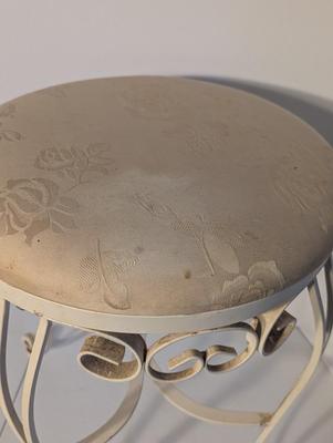 Wrought Iron Round Vanity Stool