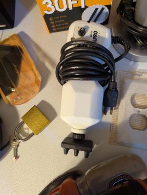 Array Of Electronic Devices Bose Speakers Mouse Sander Etc...