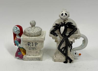 Sale Photo Thumbnail #291: Images of Sally, Jack, and Zero. A few spots where the color is chipped, but item is not damaged.  See photos for details. Approx. 6" tall.