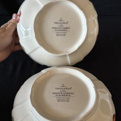 Large Villeroy & Boch ‘Botanica’ Dish Set plus Two ‘French Garden’ Bowls (LR-HS)