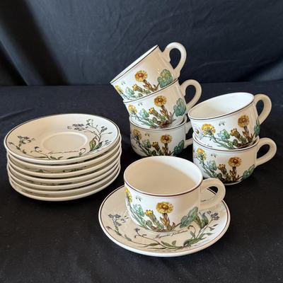 Large Villeroy & Boch ‘Botanica’ Dish Set plus Two ‘French Garden’ Bowls (LR-HS)