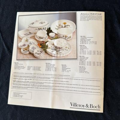 Large Villeroy & Boch ‘Botanica’ Dish Set plus Two ‘French Garden’ Bowls (LR-HS)