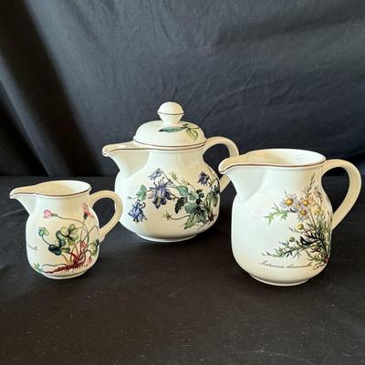 Large Villeroy & Boch ‘Botanica’ Dish Set plus Two ‘French Garden’ Bowls (LR-HS)