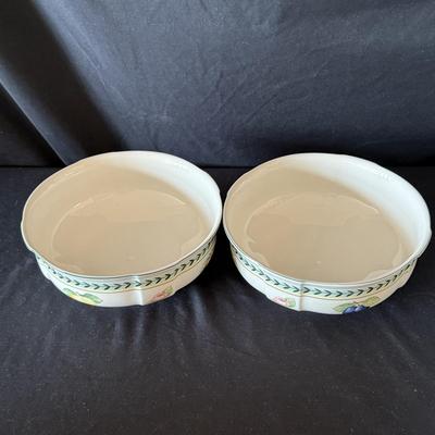 Large Villeroy & Boch ‘Botanica’ Dish Set plus Two ‘French Garden’ Bowls (LR-HS)