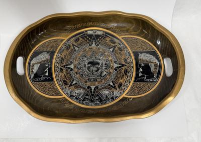 Sale Photo Thumbnail #335: This lightweight oval tray is in good used condition.