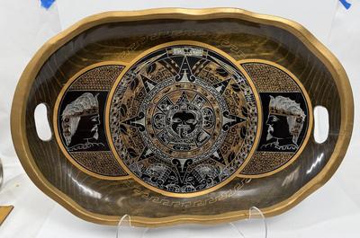 Sale Photo Thumbnail #337: This lightweight oval tray is in good used condition.