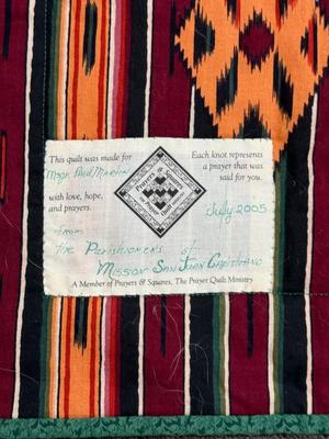 Sale Photo Thumbnail #541: Made in memory of Msgr by the Parishioners of Mission San Juan Capistrano, CA